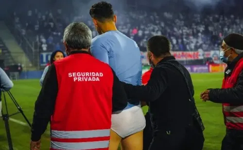 Matías Dituro en el último partido del viejo San Carlos de Apoquindo. (Foto: Guille Salazar).