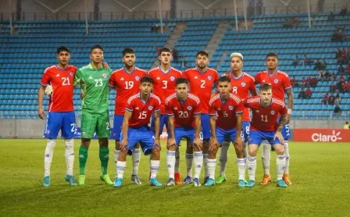 Formación de la Roja sub 23 contra Perú.