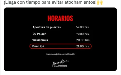 Dua Lipa en Chile