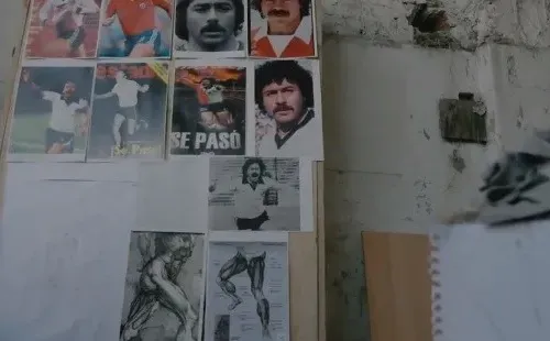 Imágenes con las que se trabaja la estatua de Caszely (CSD Colo Colo)