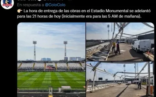 Colo Colo adelanta el término de los trabajos en el sector Cordillera para el clásico contra la Católica.