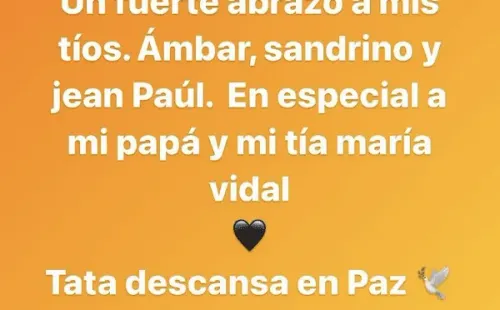 El mensaje de Alonso Vidal.