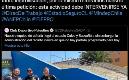 El Sifup exige intervención ahora ya tras un nuevo capitulo de la Chilean Premier League.