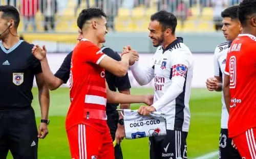 El gran abrazo con su amigo Gabriel Suazo. Foto: Gulle Salazar / Redgol.