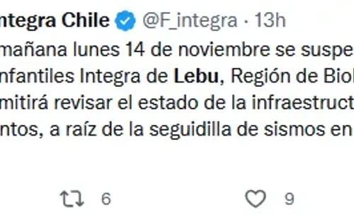Twitter: Fundación Integra Chile