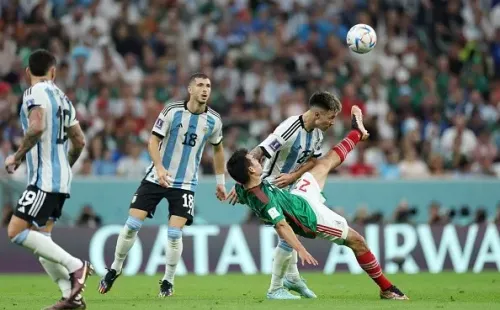 Chilena en la cara en el México contra Argentina.