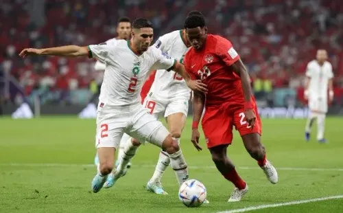 Achraf Hakimi fue elegido el mejor jugador del duelo ante Canadá (Getty)