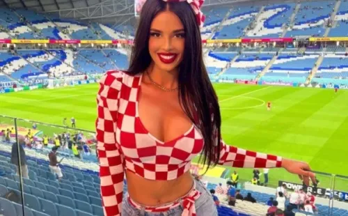 Ivana alentó a Croacia con este outfit en Qatar (Instagram)