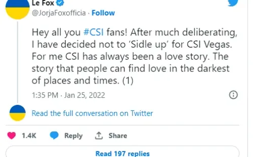TWITTER: Jorja Fox