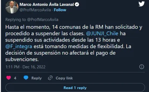 Twitter: Marco Antonio Ávila Lavanal