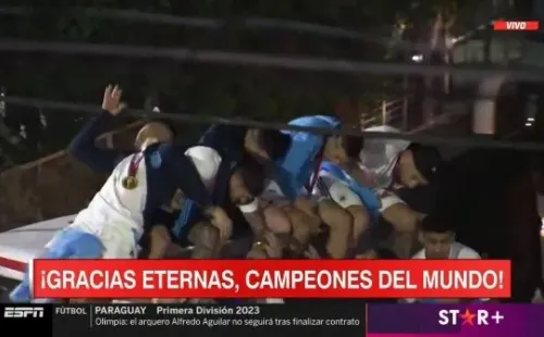 Los cables casi provocan un accidente con Argentina.