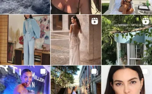 Así luce el feed de Joana Sanz, sin fotos junto a Dani Alves. (Instagram:@joanasanz)