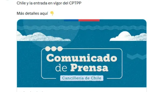 Twitter: Cancillería Chile