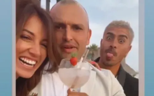 La imagen donde aparecen juntos el Mono Sánchez y Yamila Reyna (Instagram)