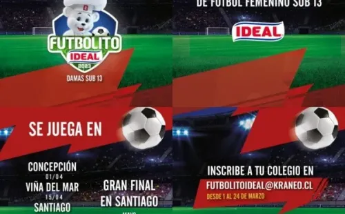 Los detalles para inscribirse en la Copa Futbolito Ideal