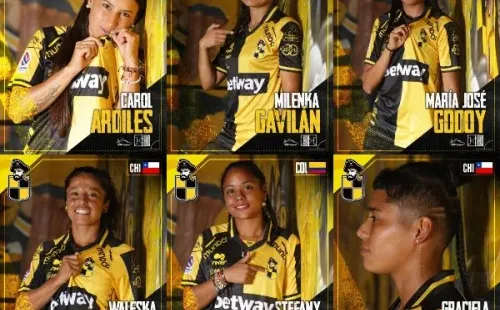 Las jugadoras que firmaron su primer contrato esta semana. | Coquimbo Unido