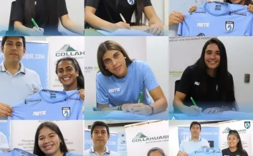 Las 10 jugadoras que firmaron contrato esta semana, además de Katy Cubillos. | Deportes Iquique