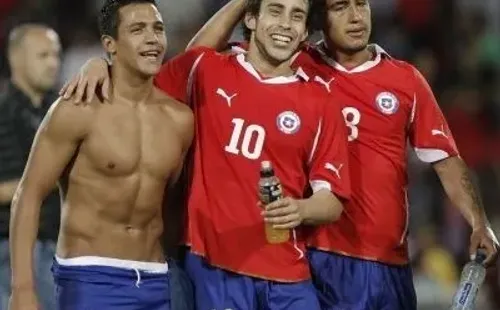 Valdivia y Alexis en La Roja