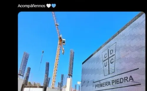 La primera piedra del nuevo San Carlos de Apoquindo.