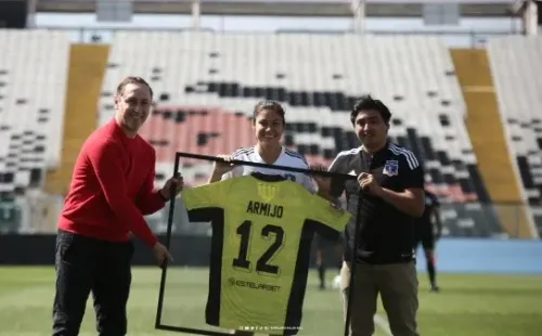 El retiro oficial de Armijo fue esta semana, pese a que sigue trabajando con el plantel femenino de las albas. | Colo Colo