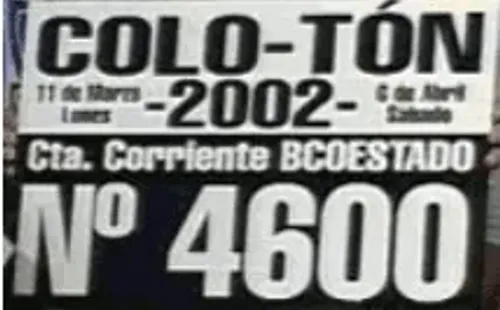 El afiche de la Colotón. (Captura).