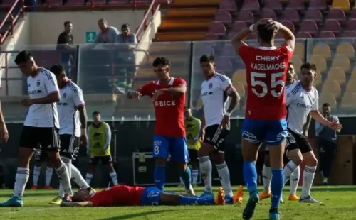 El jugador terminó lesionado el clásico.