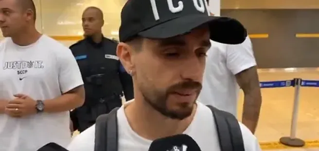 Igor Coronado desembarcou em Guarulhos nesta sexta-feira (16) para assinar com o Corinthians | Foto: Reprodução