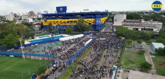 La movilización hacia la Bombonera del domingo tres de diciembre. Foto: Planeta Boca Juniors.