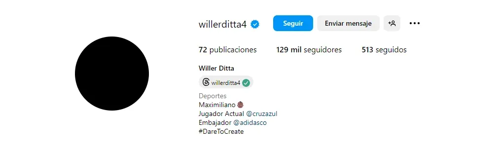 Nueva imagen de perfil de Willer Ditta