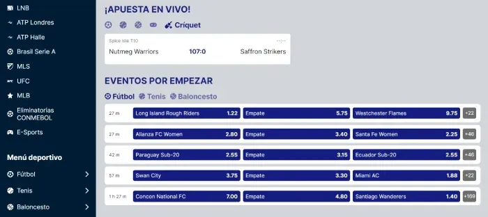 Rojabet es confiable en cuanto a sus cuotas y mercados