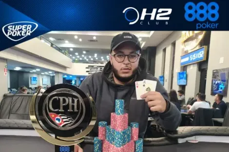 Bruno Santos é campeão do 30K Rebuy do CPH no H2 Club