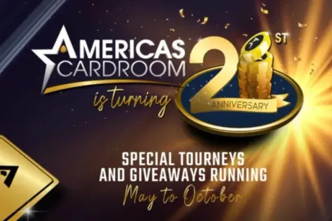 Americas Cardroom comemora 21 anos com torneio milionário; confira