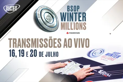 SuperPoker terá três dias de transmissão ao vivo no BSOP Winter Millions; confira