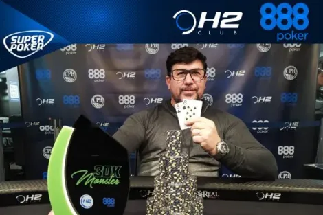 Sidnei Parente vence o 30K Monster do H2 Club após acordo 4-handed