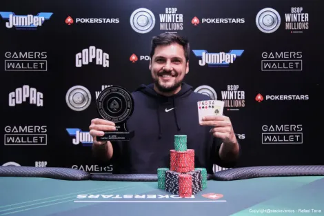 Thiago Grigoletti desbanca FT estrelada e vence HORSE do BSOP Winter Millions