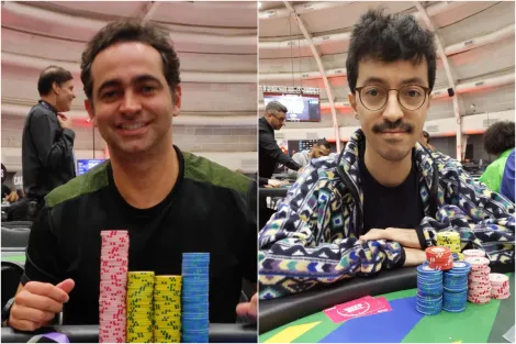 Jaime Araújo e Marcos Sketch puxam a fila do 1C/1D do Start-Up no BSOP Winter Millions