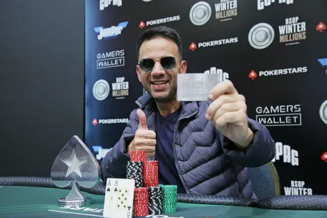 Marcelo Dutra crava Start-Up Road to PSPC do BSOP Winter Millions