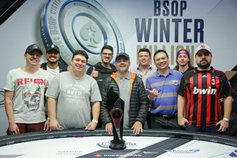 Renan Molinari lidera mesa final do Main Event do BSOP Winter Millions