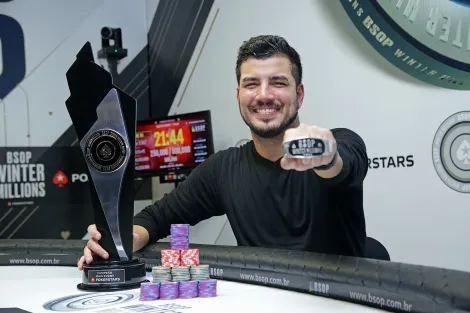 Marcelo Medeiros é campeão do Main Event do BSOP Winter Millions