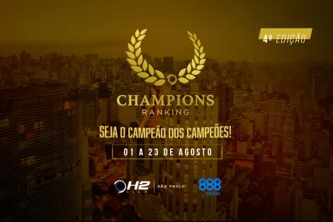 H2 Club divulga cronograma da quarta edição do Champions Ranking 888poker