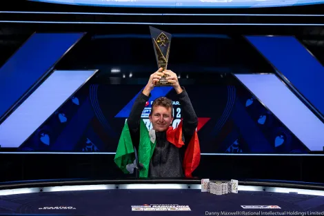 Giuliano Bendinelli vai de 1 big blind a campeão em EPT Barcelona histórico