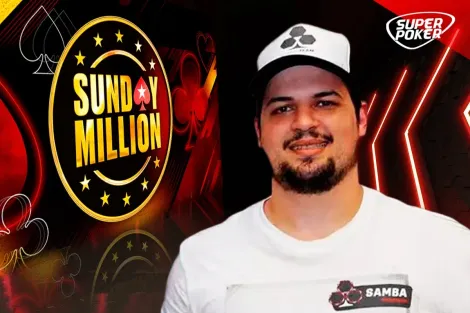 Guilherme Ribeiro é vice-campeão do Sunday Million no PokerStars