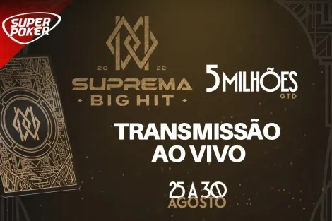 SuperPoker transmitirá ao vivo todos os dias do Suprema Big Hit; confira a programação