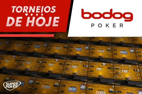 Torneios de Hoje: Bodog Million rouba a cena no domingão de altos garantidos