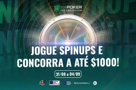 SpinUps agitam as mesas virtuais do KKPoker no final de semana; confira