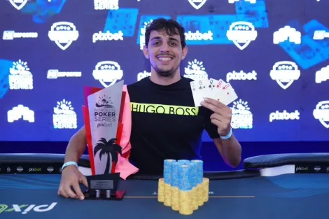 Everton Bezerra se aventura nas cinco cartas e vence PLO5 6-Handed KO do NPS Pixbet Natal