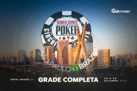 WSOP Circuit Brazil 2022 terá R$ 6 milhões garantidos; confira a grade oficial com novidades