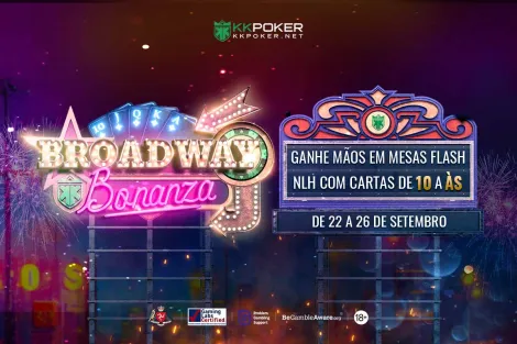 KKPoker: vença mãos com cartas "Broadway" e ganhe até US$ 1.500