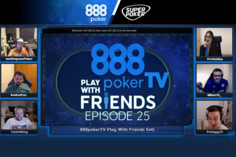 Cooler gigante com Royal Flush marca 'Play With Friends' do 888poker