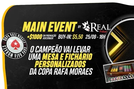 Copa Rafa Moraes realiza Main Event com prêmios especiais neste domingo; confira